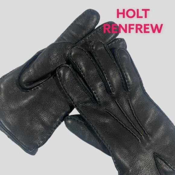 Accessories - HOLT RENFREW LAMBSKIN DRIVING GLOVES (SZ 7) (GUC)